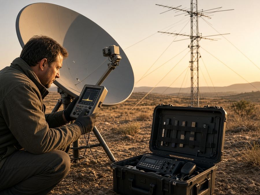 Satellite earth station dish